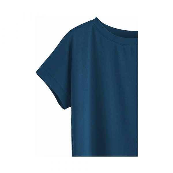 Women Solid Round Neck Cotton  T-Shirt - Imagen 7
