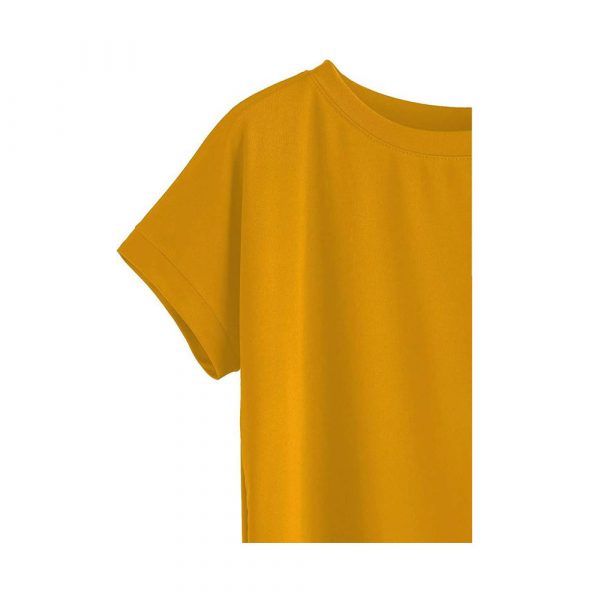 Women Solid Round Neck Cotton  T-Shirt - Imagen 3