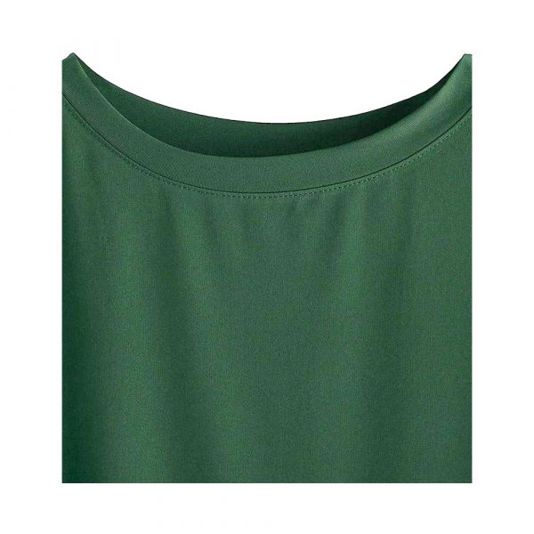 Women Solid Round Neck Cotton  T-Shirt - Imagen 12