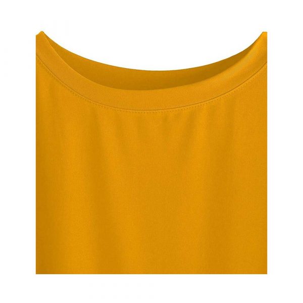 Women Solid Round Neck Cotton  T-Shirt - Imagen 4