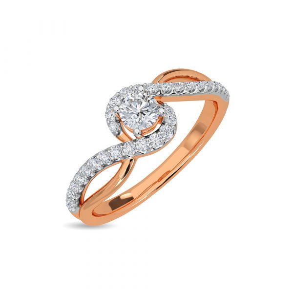 Real Diamond Jewellery Gold Diamond Ring - Imagen 6