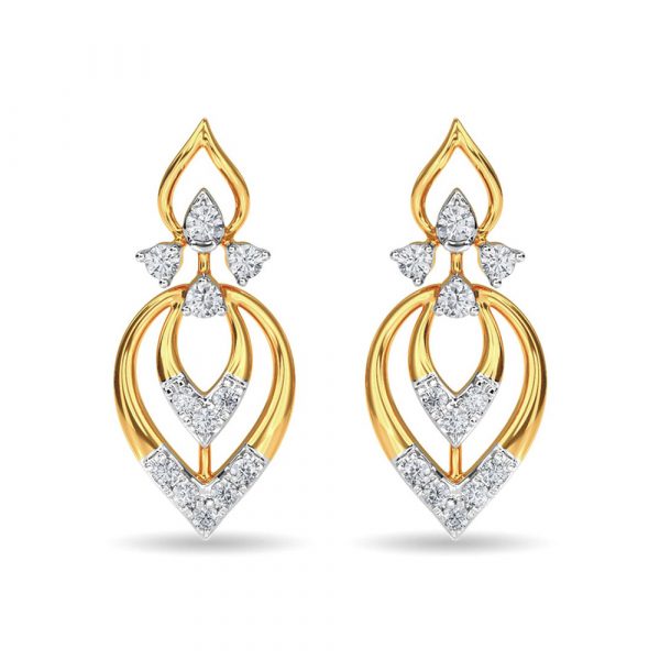 Diamond Stud Eulla Earring Rose Gold